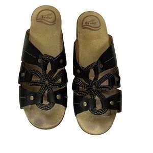 Dansko Leather Imperfection Sandals Sz 7 1/2 -8 (38)